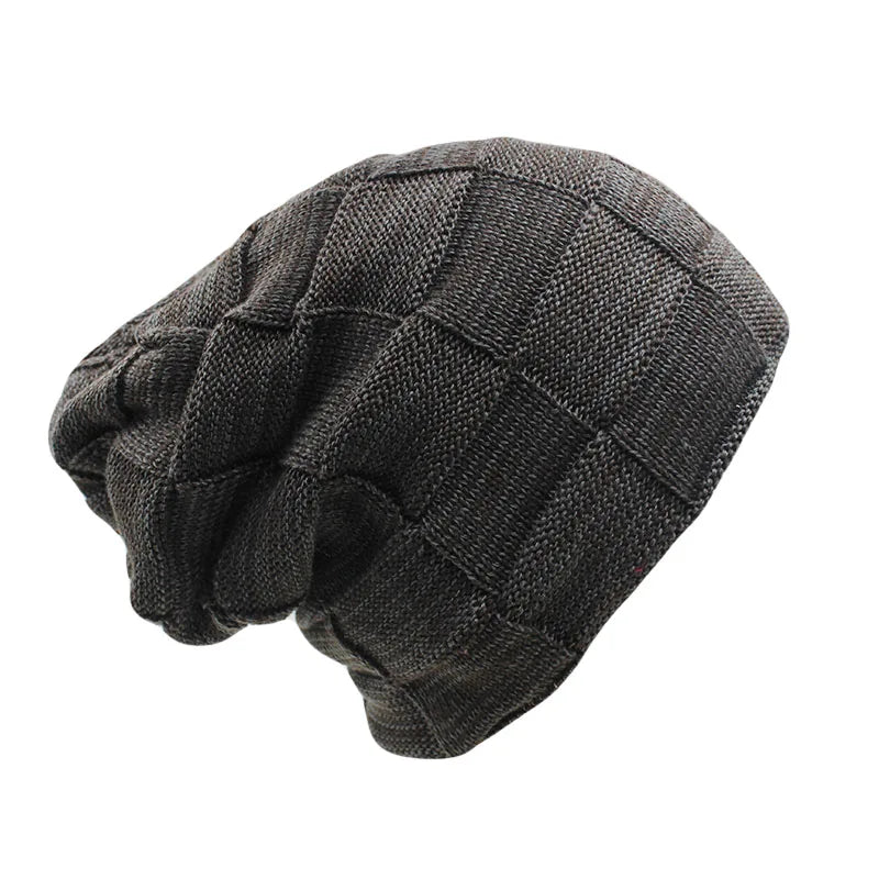 New High Quality Men Winter Knit Warm Beanies Skullies Fashion Unisex Women Adult Hat Thick Hat Gorros Casual Hats Bonnet