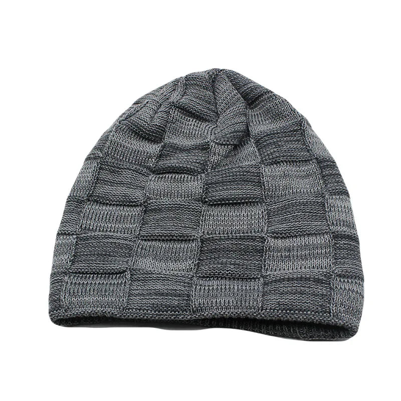 New High Quality Men Winter Knit Warm Beanies Skullies Fashion Unisex Women Adult Hat Thick Hat Gorros Casual Hats Bonnet