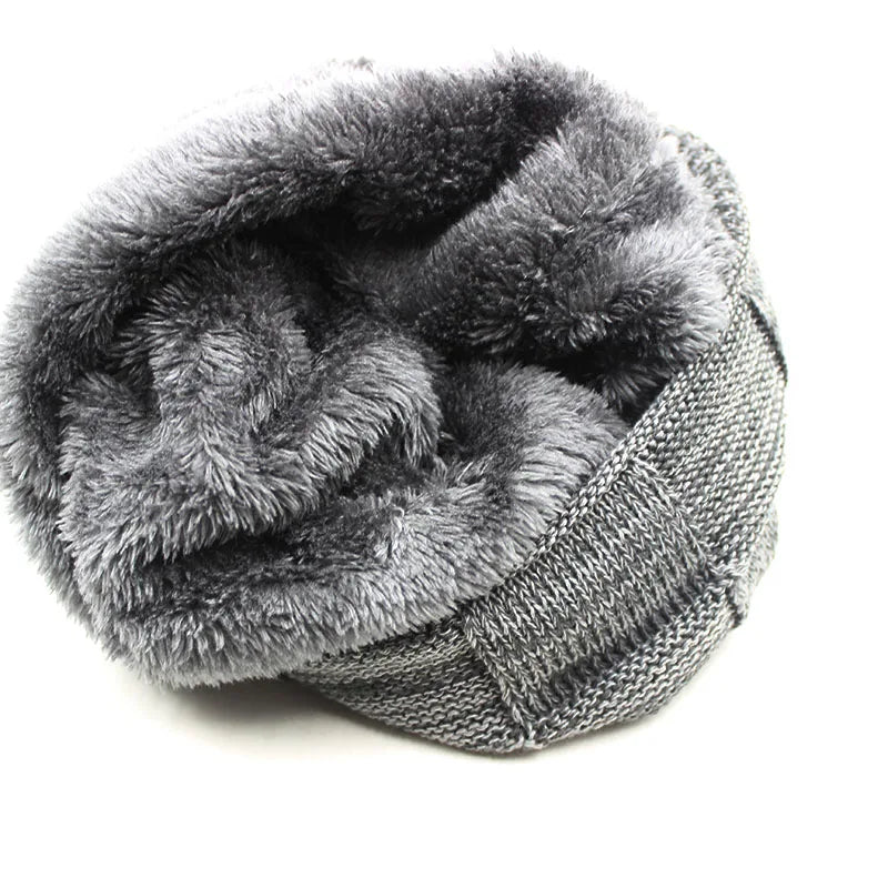 New High Quality Men Winter Knit Warm Beanies Skullies Fashion Unisex Women Adult Hat Thick Hat Gorros Casual Hats Bonnet