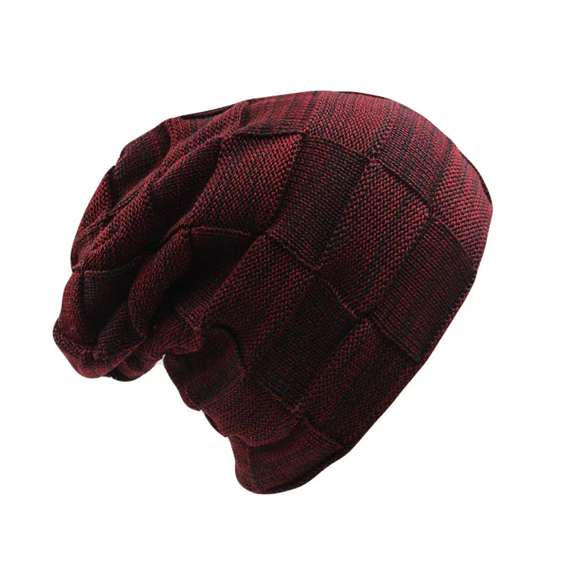 New High Quality Men Winter Knit Warm Beanies Skullies Fashion Unisex Women Adult Hat Thick Hat Gorros Casual Hats Bonnet