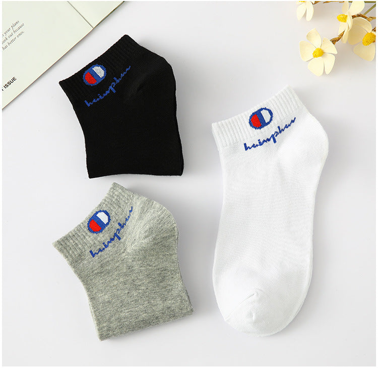 3 Pairs Cotton Socks Men's Ankle Socks Short Soft Breathable Mesh Lightweight Athletic Sports Socks Low Cut Gym Running Sock Man