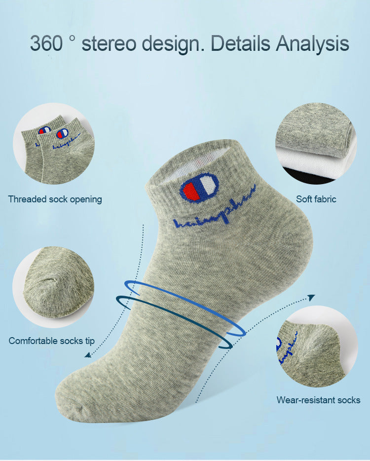 3 Pairs Cotton Socks Men's Ankle Socks Short Soft Breathable Mesh Lightweight Athletic Sports Socks Low Cut Gym Running Sock Man