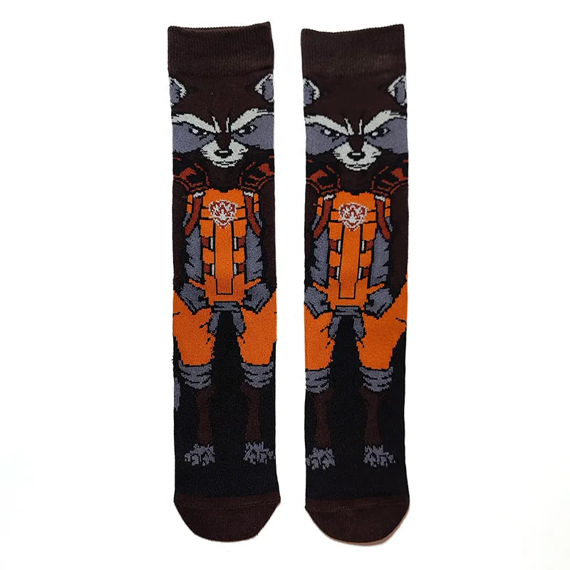 1 Pair New Anime Men Socks Long Socks Men‘s Knee-High cosplay Socks Personality Hip Hop Harajuku Funny Socks for Men