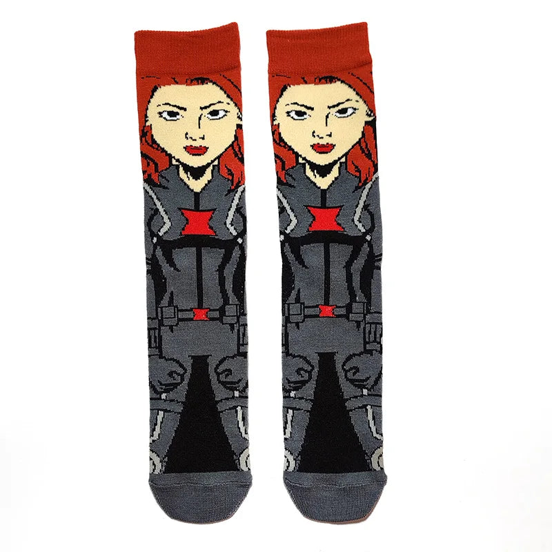 1 Pair New Anime Men Socks Long Socks Men‘s Knee-High cosplay Socks Personality Hip Hop Harajuku Funny Socks for Men