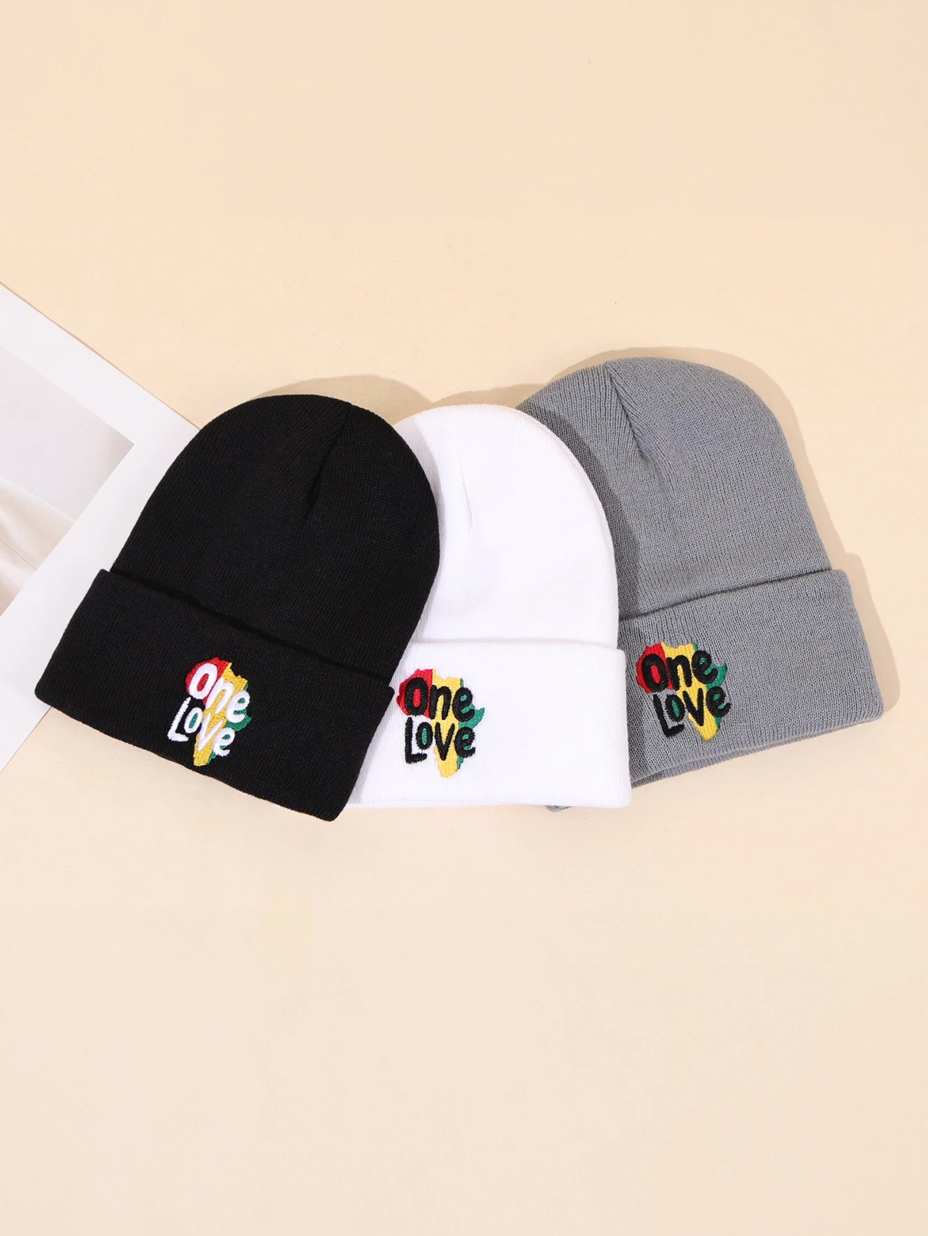 3pcs/2pcs/1pc Autumn/Winter Fashion Warm Knitted Hat, Casual Ear Protection, Cold proof Hat, letters Embroidered Design, Beanies