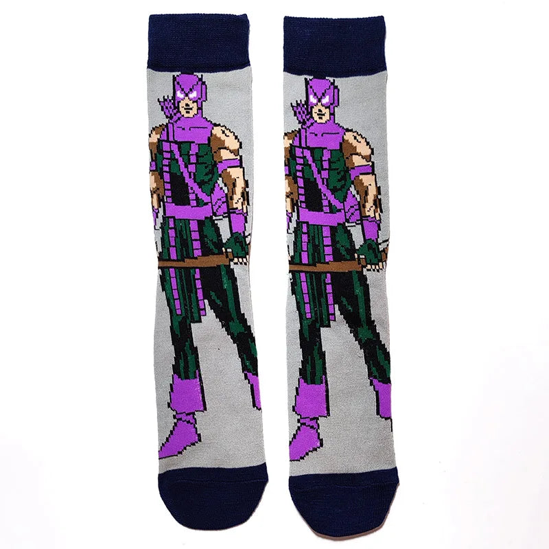 1 Pair New Anime Men Socks Long Socks Men‘s Knee-High cosplay Socks Personality Hip Hop Harajuku Funny Socks for Men