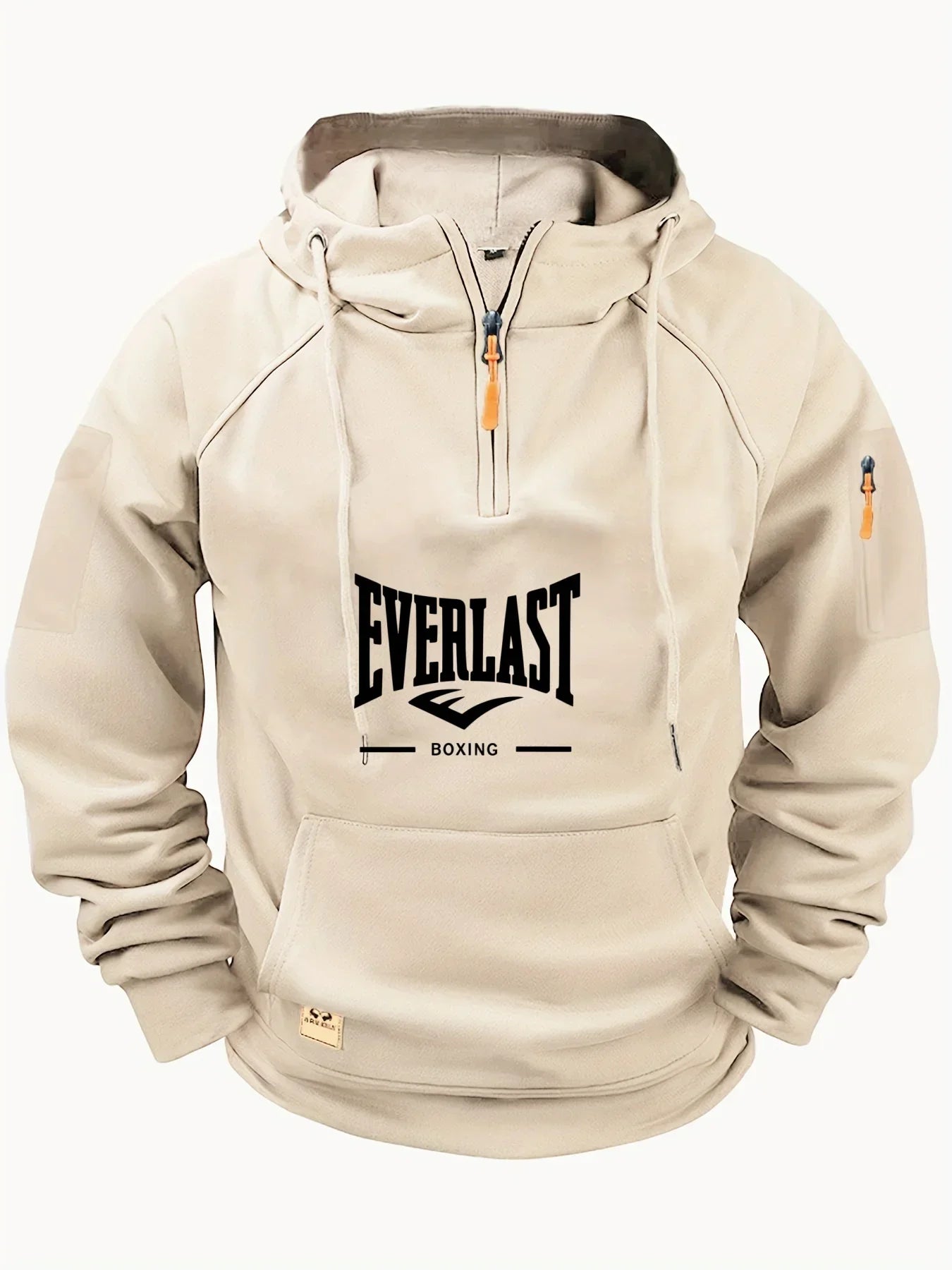 2025 Men's Hooded Sweatshirt, Thick and Warm, High-Quality, With a Hood, Athletic Style, Zipper Closure, Multiple Pockets, Fashi