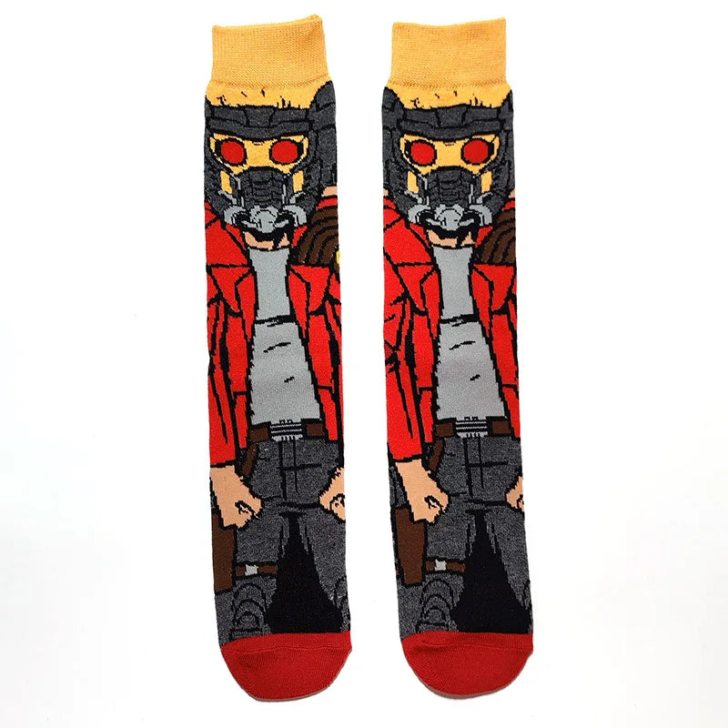 1 Pair New Anime Men Socks Long Socks Men‘s Knee-High cosplay Socks Personality Hip Hop Harajuku Funny Socks for Men