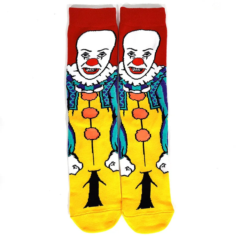 1 Pair New Anime Men Socks Long Socks Men‘s Knee-High cosplay Socks Personality Hip Hop Harajuku Funny Socks for Men