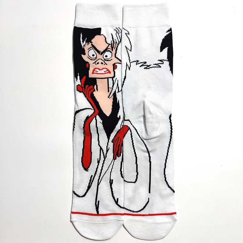1 Pair New Anime Men Socks Long Socks Men‘s Knee-High cosplay Socks Personality Hip Hop Harajuku Funny Socks for Men