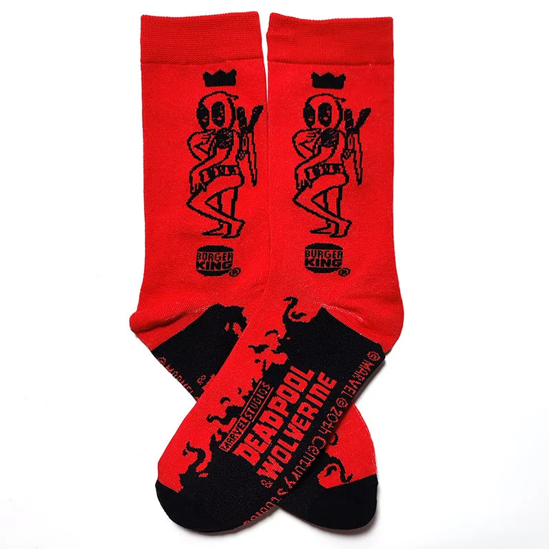 1 Pair New Anime Men Socks Long Socks Men‘s Knee-High cosplay Socks Personality Hip Hop Harajuku Funny Socks for Men