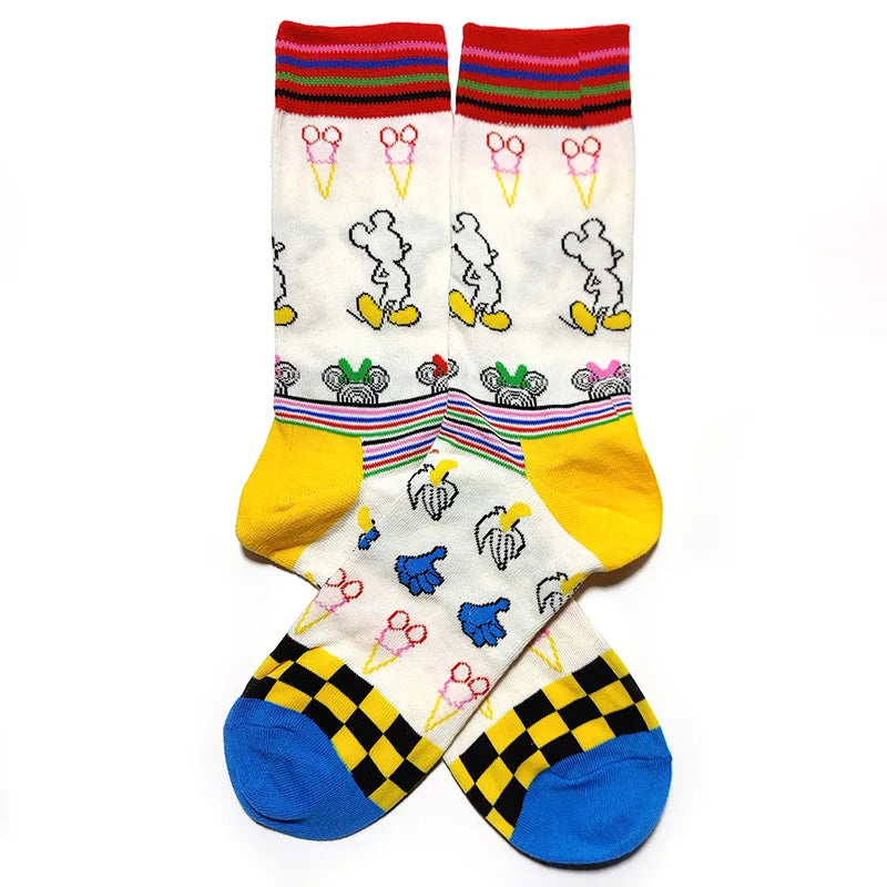 1 Pair New Anime Men Socks Long Socks Men‘s Knee-High cosplay Socks Personality Hip Hop Harajuku Funny Socks for Men