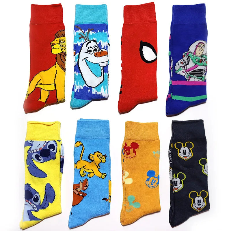 1 Pair New Anime Men Socks Long Socks Men‘s Knee-High cosplay Socks Personality Hip Hop Harajuku Funny Socks for Men