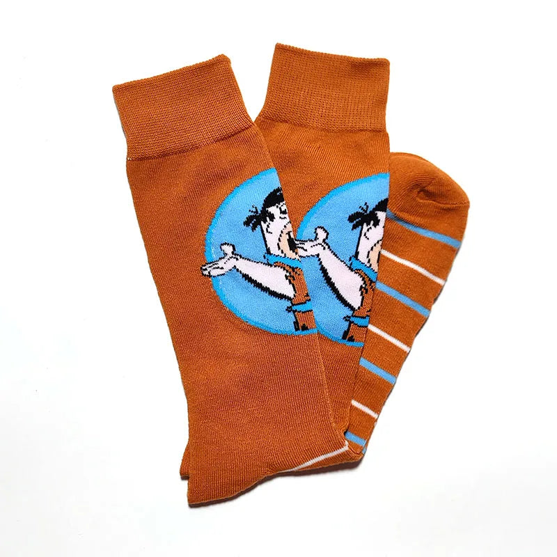 1 Pair New Anime Men Socks Long Socks Men‘s Knee-High cosplay Socks Personality Hip Hop Harajuku Funny Socks for Men