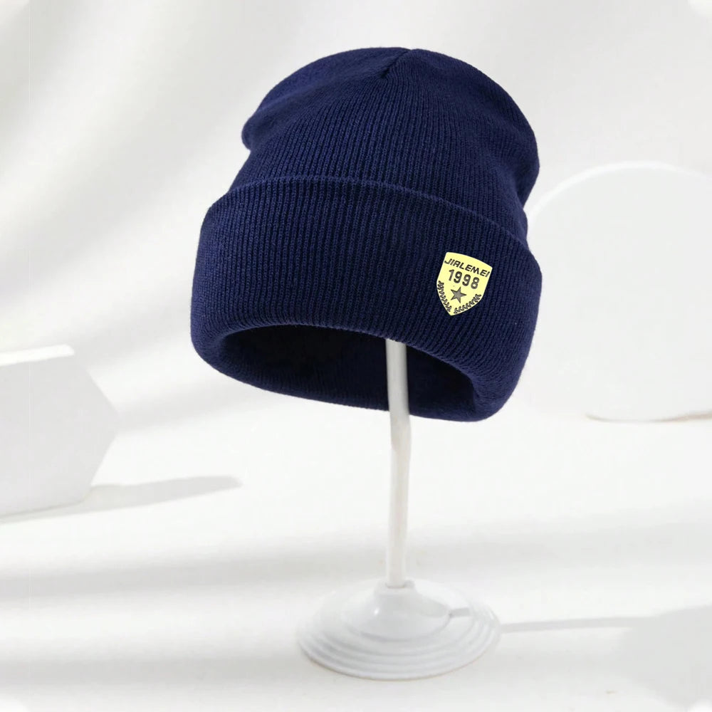 1pc Men's Outdoor Casual Beanie Hat,Warm Windproof Elasticity Head Cap,Suitable for Skiing and Outdoor Activities Winter Outfit