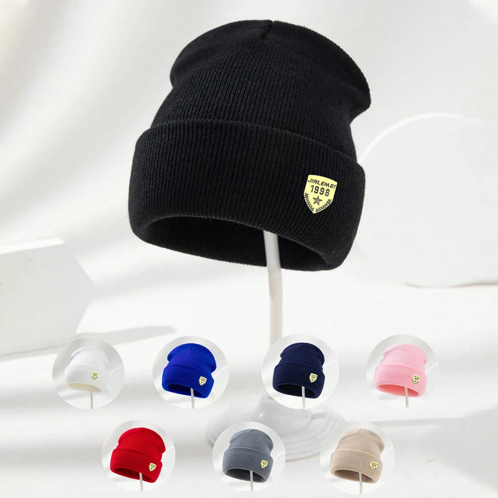 1pc Men's Outdoor Casual Beanie Hat,Warm Windproof Elasticity Head Cap,Suitable for Skiing and Outdoor Activities Winter Outfit