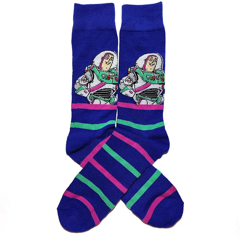 1 Pair New Anime Men Socks Long Socks Men‘s Knee-High cosplay Socks Personality Hip Hop Harajuku Funny Socks for Men