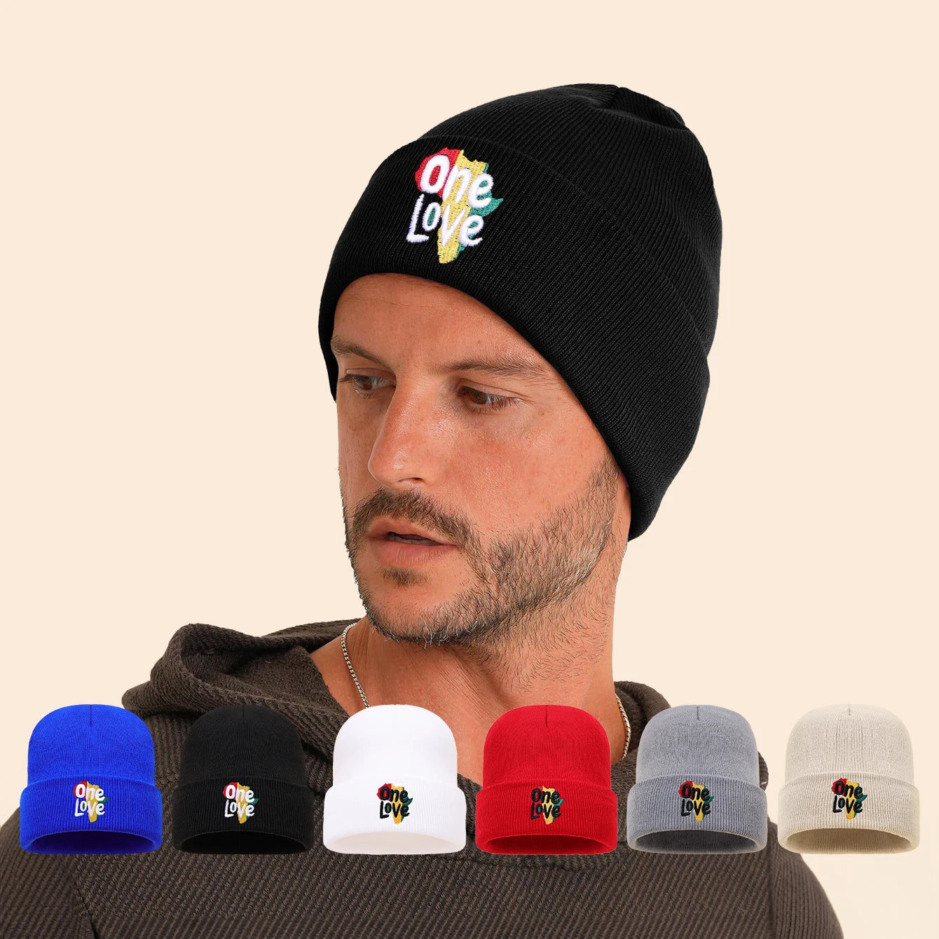 3pcs/2pcs/1pc Autumn/Winter Fashion Warm Knitted Hat, Casual Ear Protection, Cold proof Hat, letters Embroidered Design, Beanies