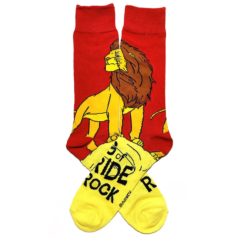 1 Pair New Anime Men Socks Long Socks Men‘s Knee-High cosplay Socks Personality Hip Hop Harajuku Funny Socks for Men