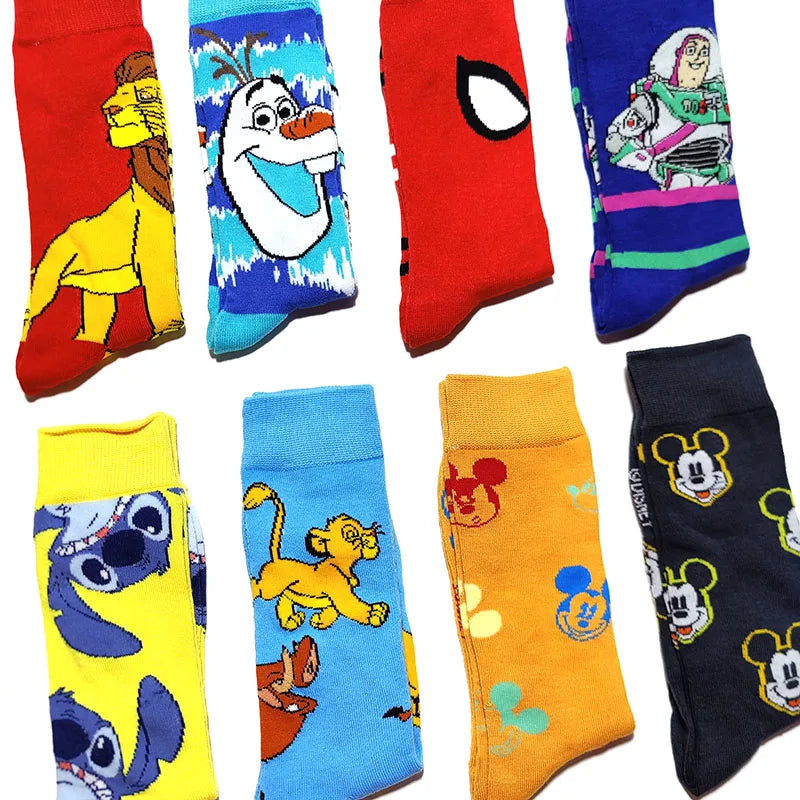 1 Pair New Anime Men Socks Long Socks Men‘s Knee-High cosplay Socks Personality Hip Hop Harajuku Funny Socks for Men