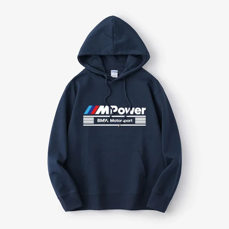 2025 NEW BMW M POWER Division Performance Autumn and Winter New Men's Hoodies Men's and Women's Street Casual Clothing