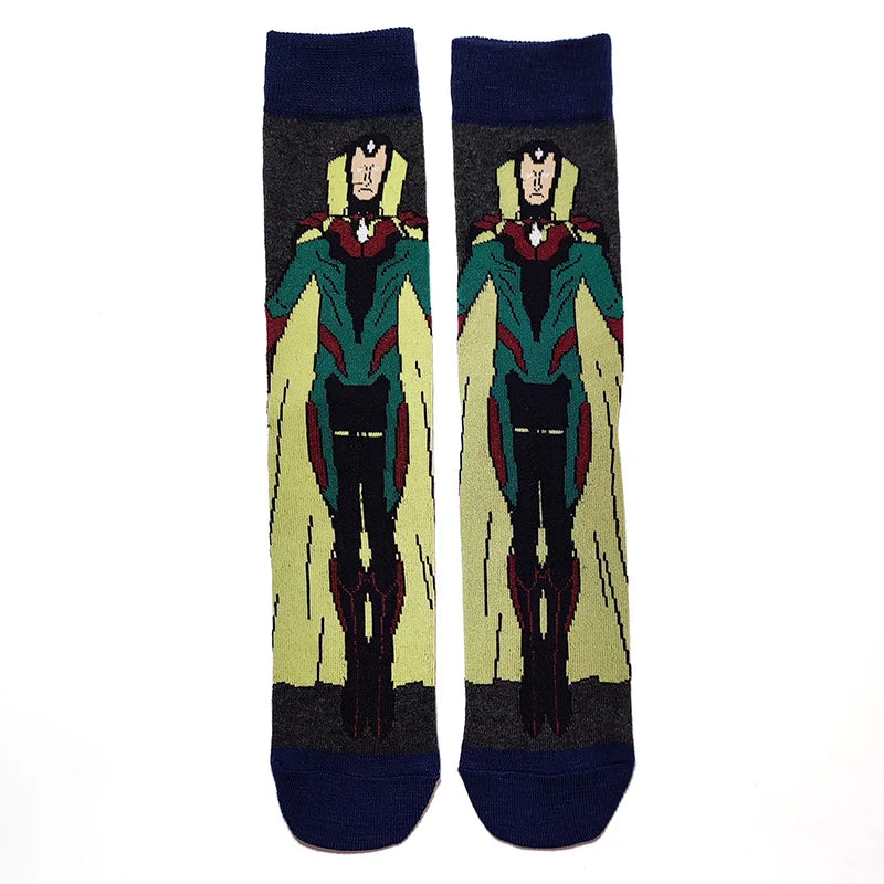 1 Pair New Anime Men Socks Long Socks Men‘s Knee-High cosplay Socks Personality Hip Hop Harajuku Funny Socks for Men