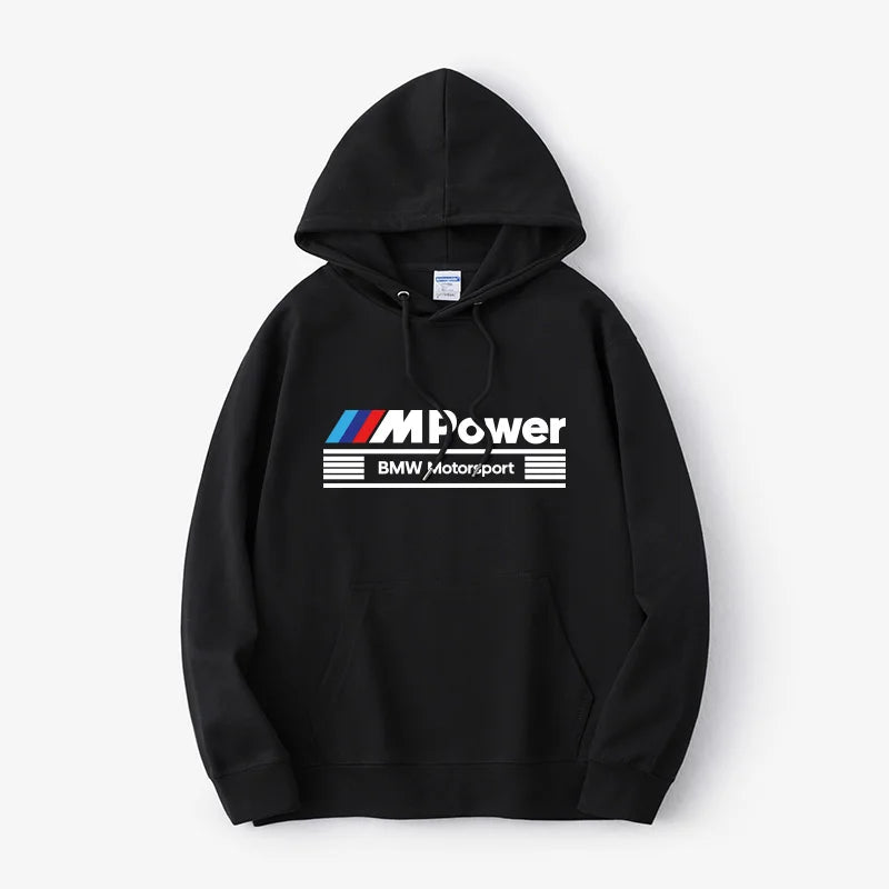 2025 NEW BMW M POWER Division Performance Autumn and Winter New Men's Hoodies Men's and Women's Street Casual Clothing