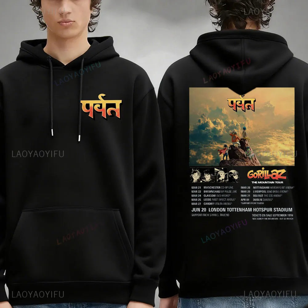 Fashion Gorillaz Rock Band Printed Hoodie  Hoodie Men Streetwear Harajuku Unisex Clothing Pullover New in Hoodies & Sweatshirts