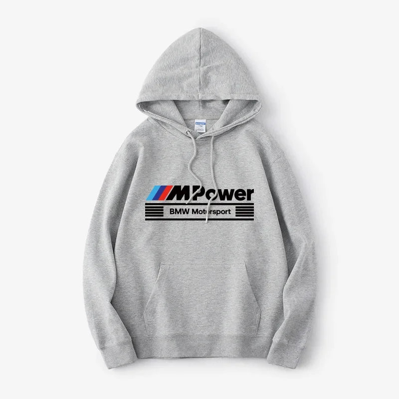 2025 NEW BMW M POWER Division Performance Autumn and Winter New Men's Hoodies Men's and Women's Street Casual Clothing