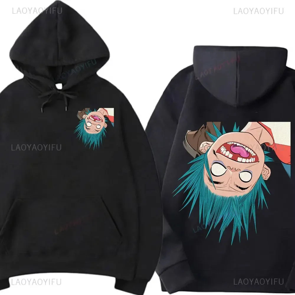 Fashion Gorillaz Rock Band Printed Hoodie  Hoodie Men Streetwear Harajuku Unisex Clothing Pullover New in Hoodies & Sweatshirts