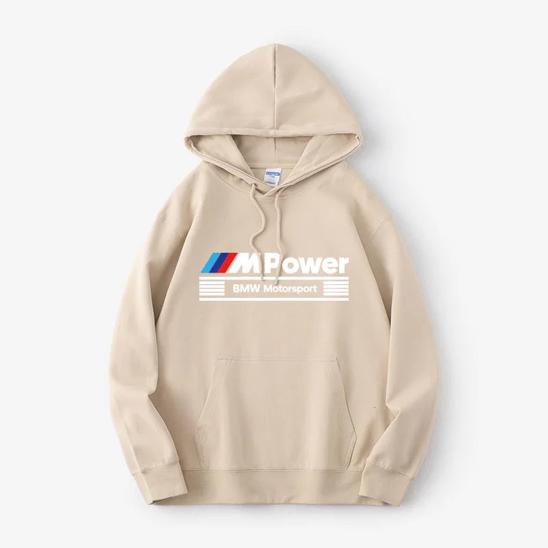 2025 NEW BMW M POWER Division Performance Autumn and Winter New Men's Hoodies Men's and Women's Street Casual Clothing