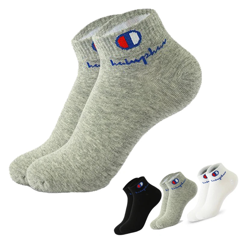 3 Pairs Cotton Socks Men's Ankle Socks Short Soft Breathable Mesh Lightweight Athletic Sports Socks Low Cut Gym Running Sock Man