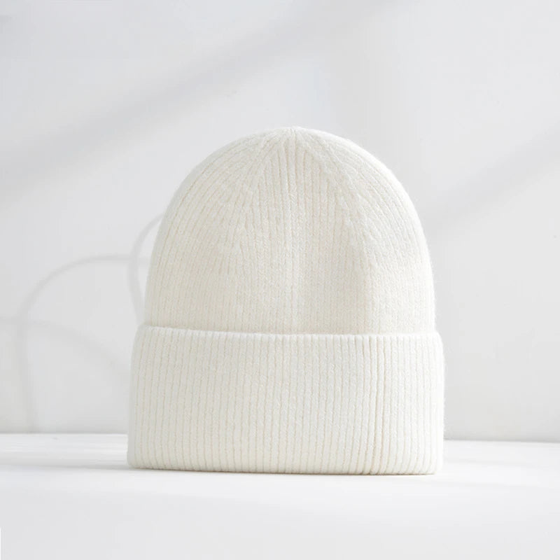 Fluffy Angora Hat Rabbit Fur Warm Winter hat For Womans Cashmere Wool Soft Beanies Blue Knitted Hat Outdoor Ski Female