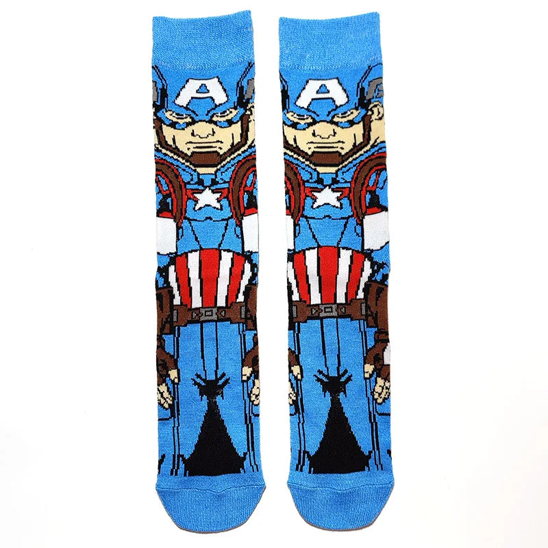 1 Pair New Anime Men Socks Long Socks Men‘s Knee-High cosplay Socks Personality Hip Hop Harajuku Funny Socks for Men
