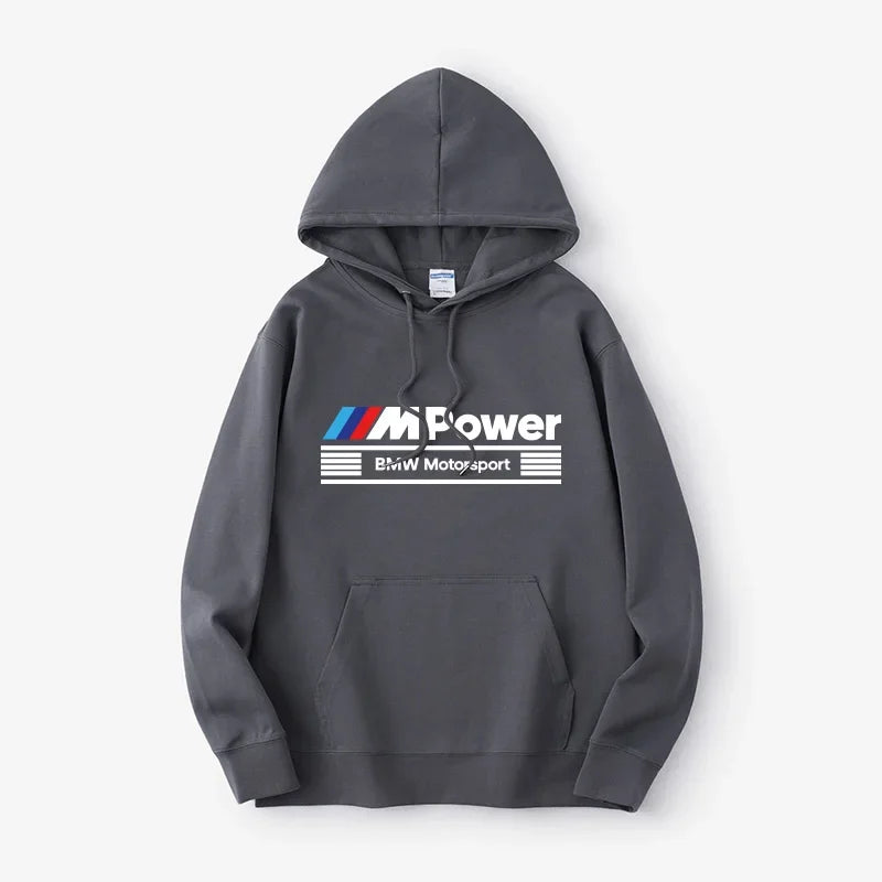 2025 NEW BMW M POWER Division Performance Autumn and Winter New Men's Hoodies Men's and Women's Street Casual Clothing