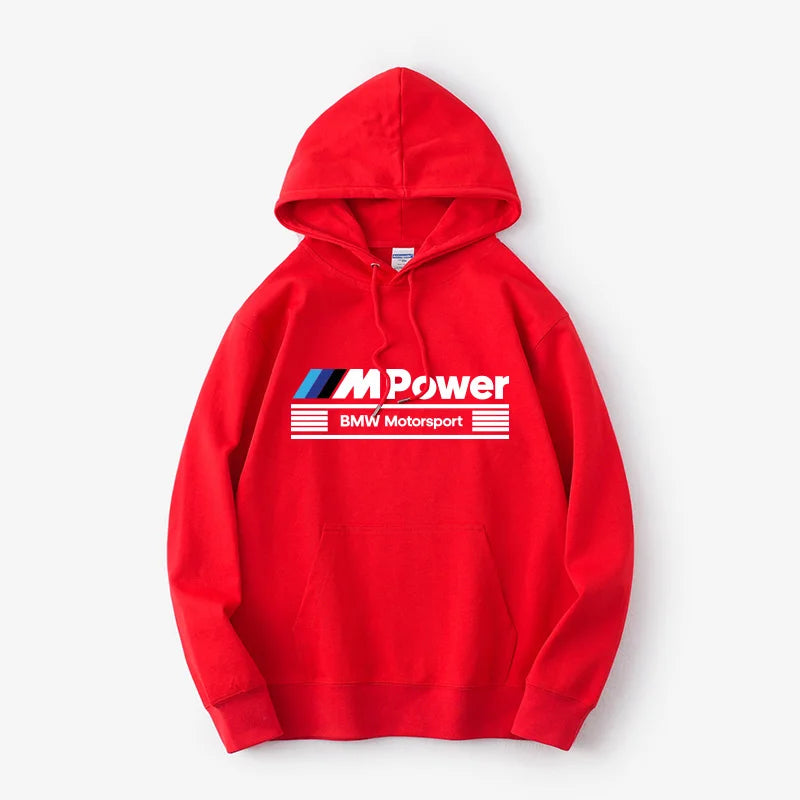 2025 NEW BMW M POWER Division Performance Autumn and Winter New Men's Hoodies Men's and Women's Street Casual Clothing