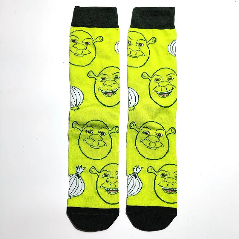 1 Pair New Anime Men Socks Long Socks Men‘s Knee-High cosplay Socks Personality Hip Hop Harajuku Funny Socks for Men